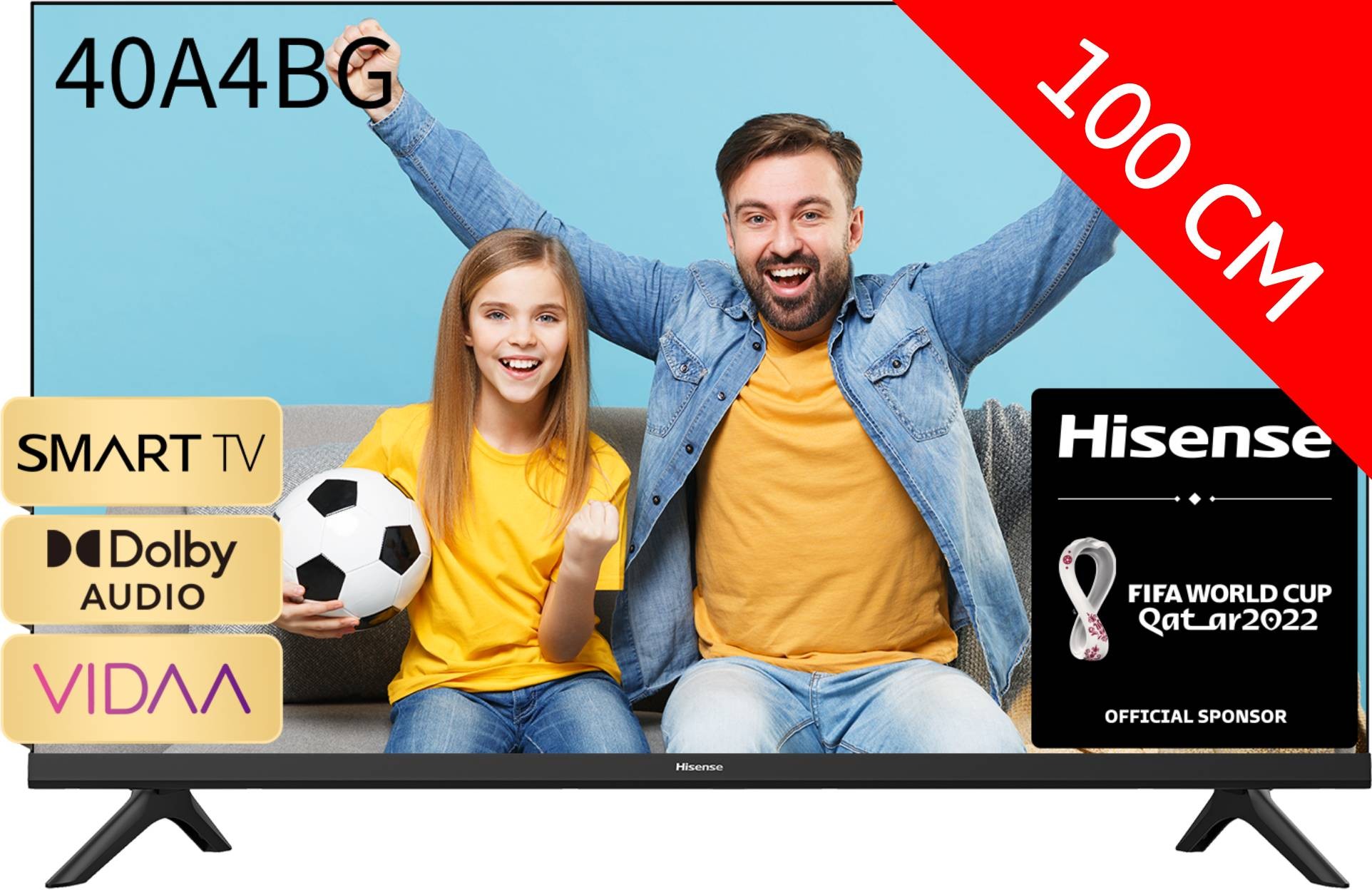 HISENSE TV LED Full HD 100 cm 40"  40A4BG
