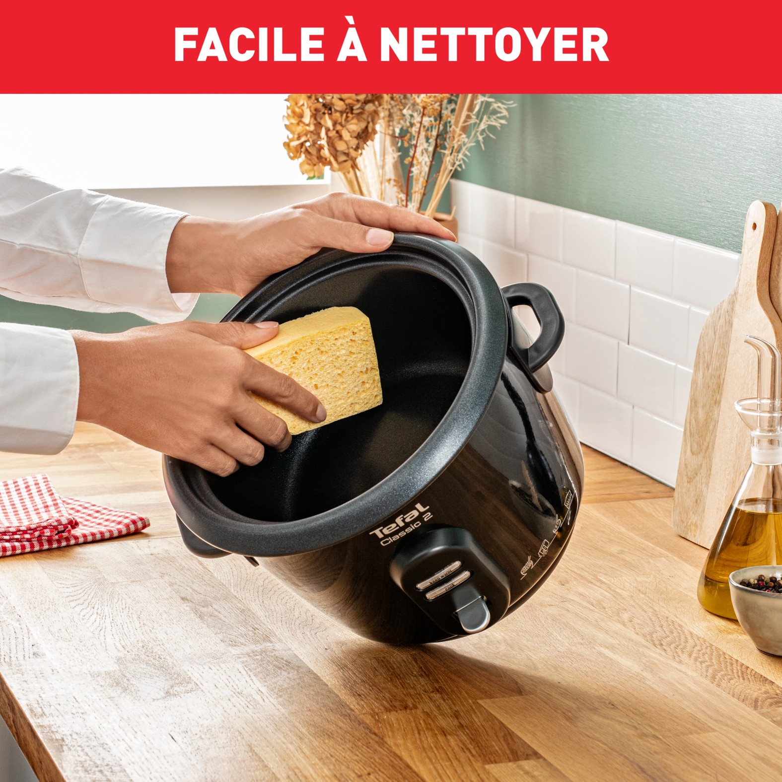Cuiseur riz TEFAL Classic 2 500W 3L Noir - RK102811