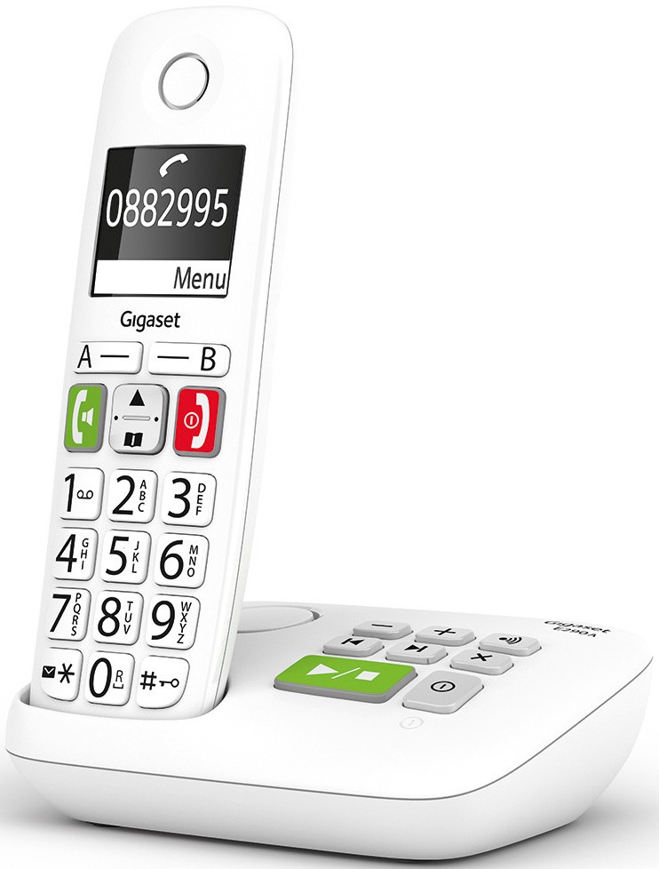 GIGASET Téléphone sans fil E290 avec répondeur  E290A-BLANC