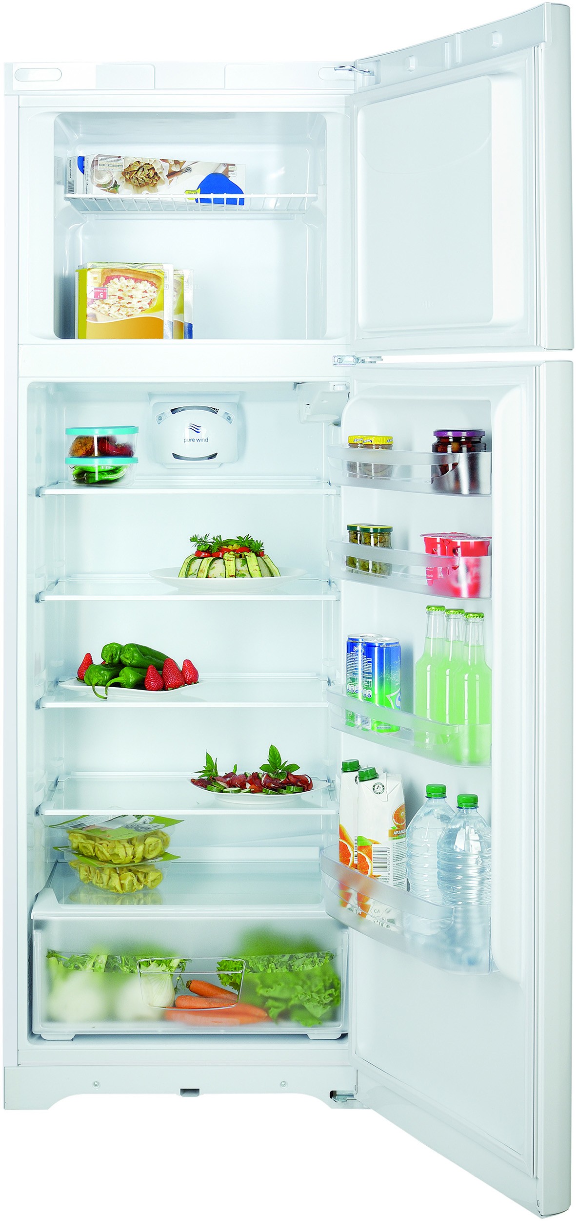 INDESIT Réfrigérateur congélateur haut Hygiène Control 318L Blanc TIAA12V1 INDESIT Réfrigérateur congélateur haut Hygiène Control 318L Blanc TIAA12V1
