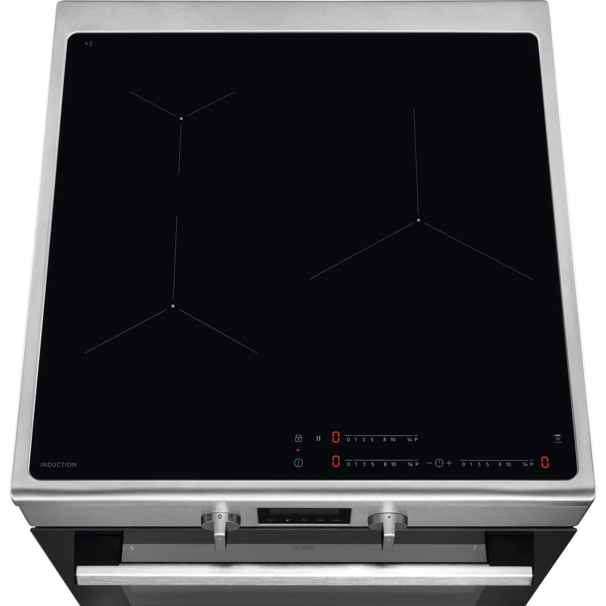 Cuisiniere induction ELECTROLUX Série 500 SurroundCook Inox - LKI64890BX Cuisiniere induction ELECTROLUX Série 500 SurroundCook Inox - LKI64890BX