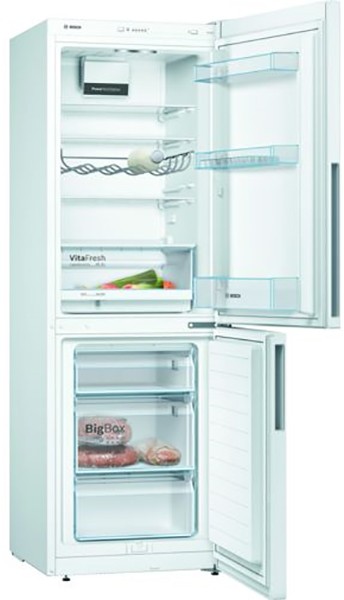 BOSCH Réfrigérateur congélateur bas Série 4 Low Frost 287L Blanc - KGV33VWEAS