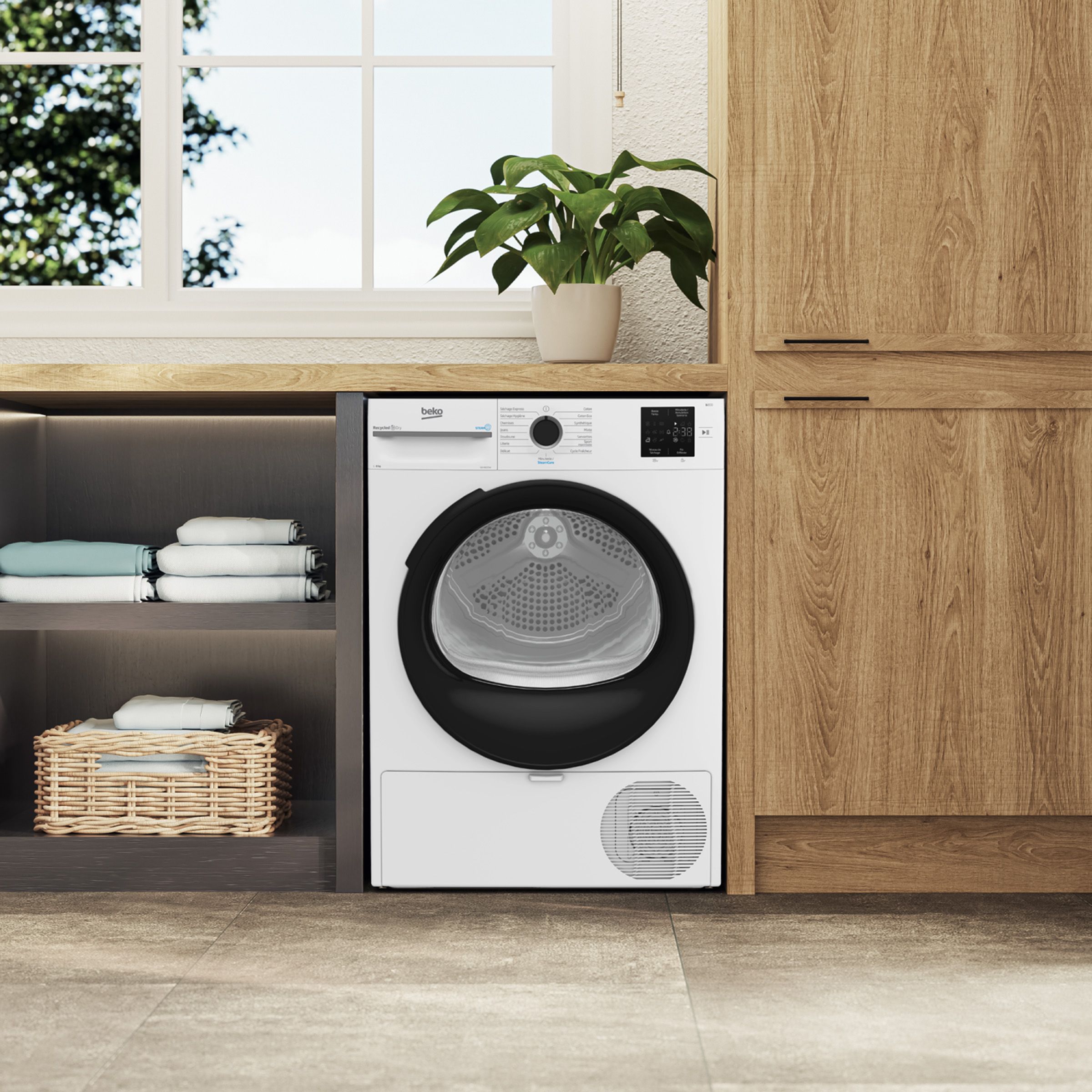 Sèche-linge pompe à chaleur BEKO  - D3H18D93W