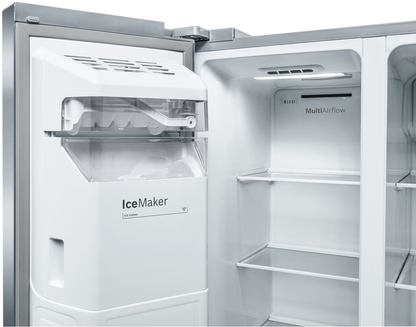 BOSCH Réfrigérateur américain NoFrost MultiAirFlow 531L Inox - KAG93AIEP