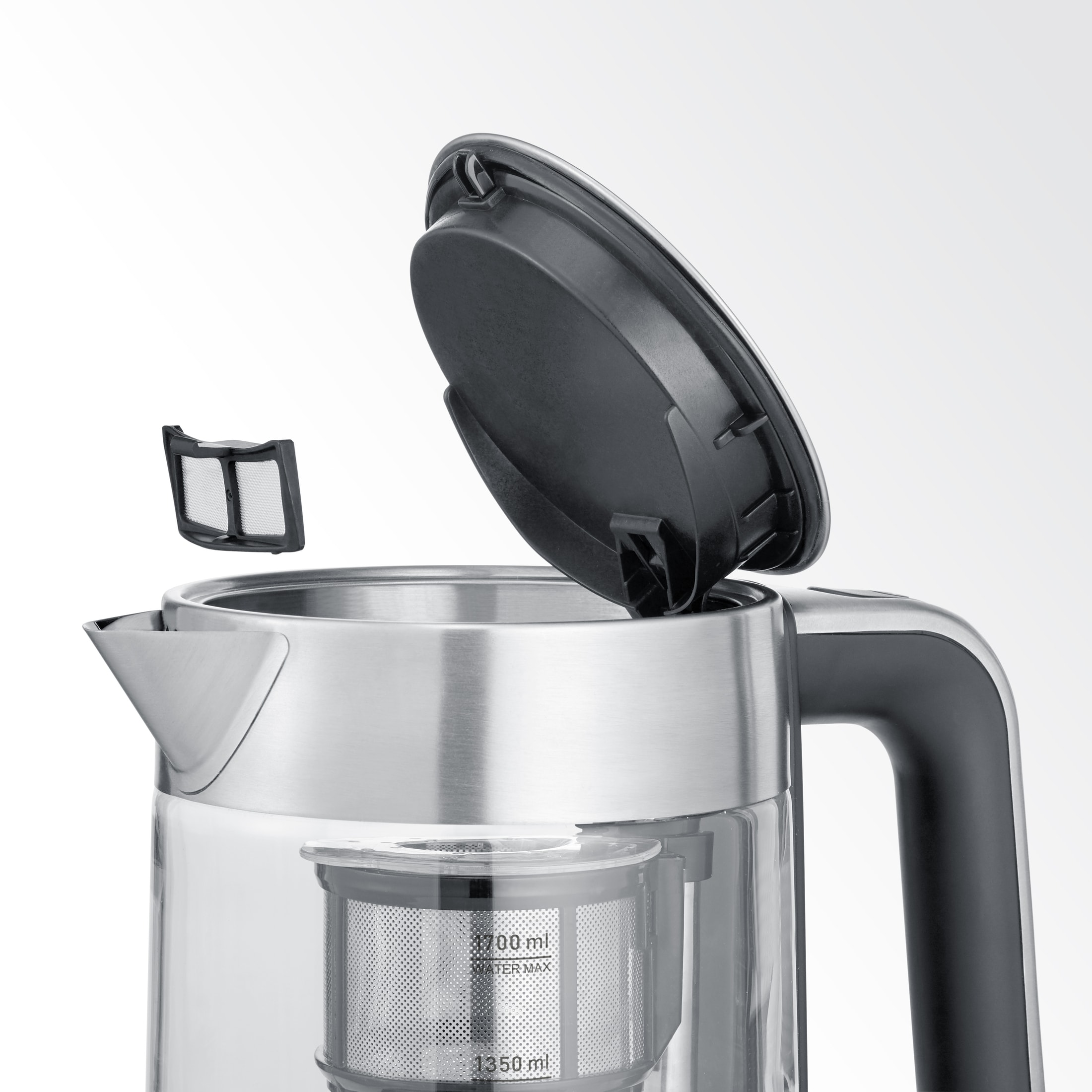 Bouilloire SEVERIN Température réglable 1,7L 3000W Inox - WK3422