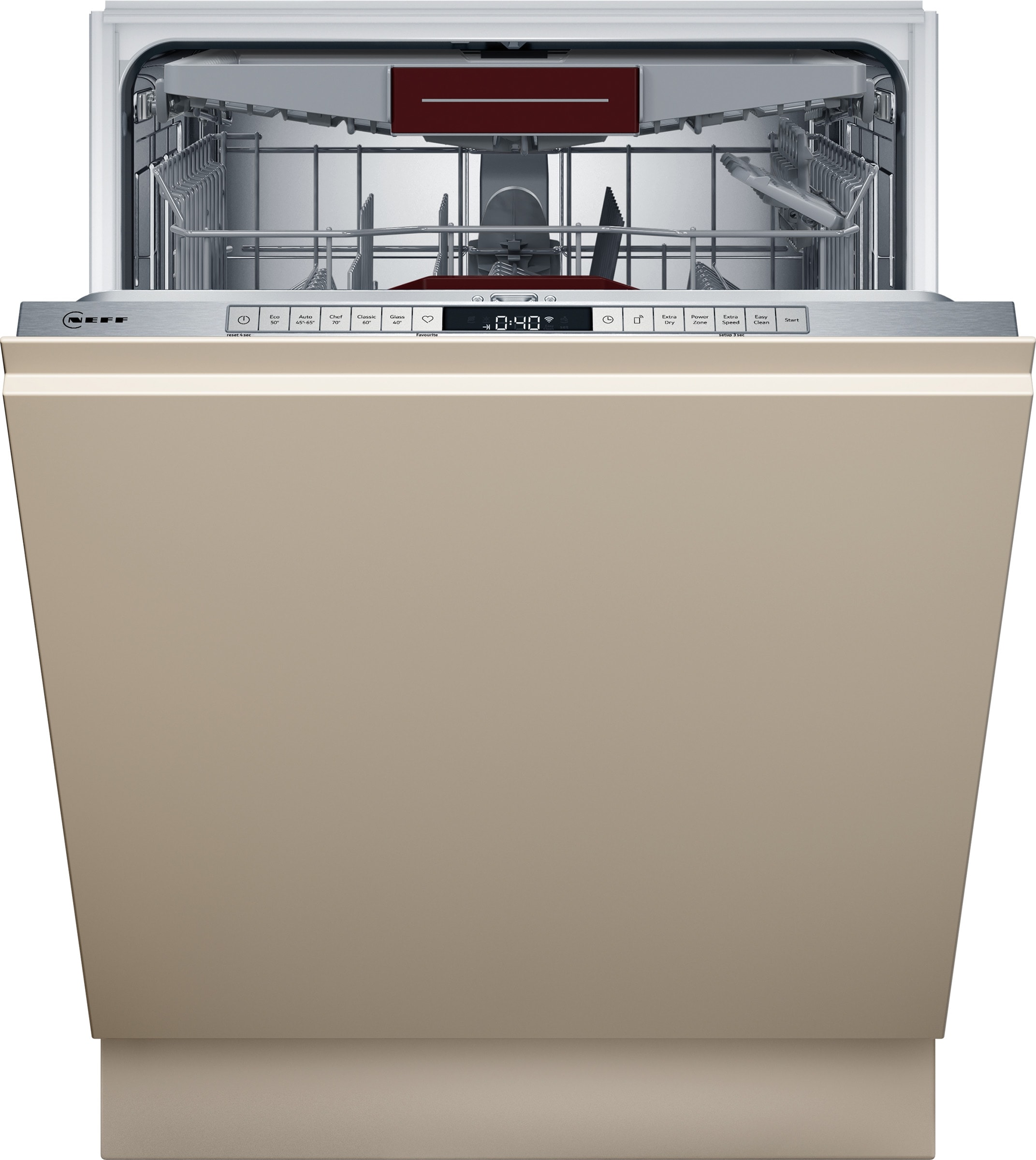 Lave vaisselle tout integrable 60 cm NEFF 14 couverts, Home Connect, Zone Intensive S255ECX06E