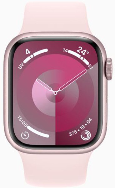 APPLE Montre connectée Watch Série 9 GPS + Cellular 45mm aluminium Rose - WATCH9-MRMK3QF