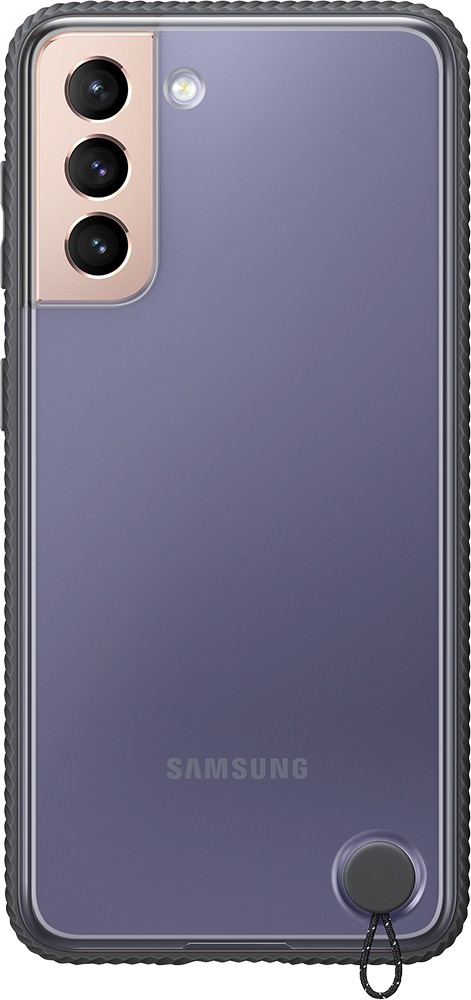 SAMSUNG Coque smartphone S21 5G renforcée clear protect transparent / noir  EF-GG991CB