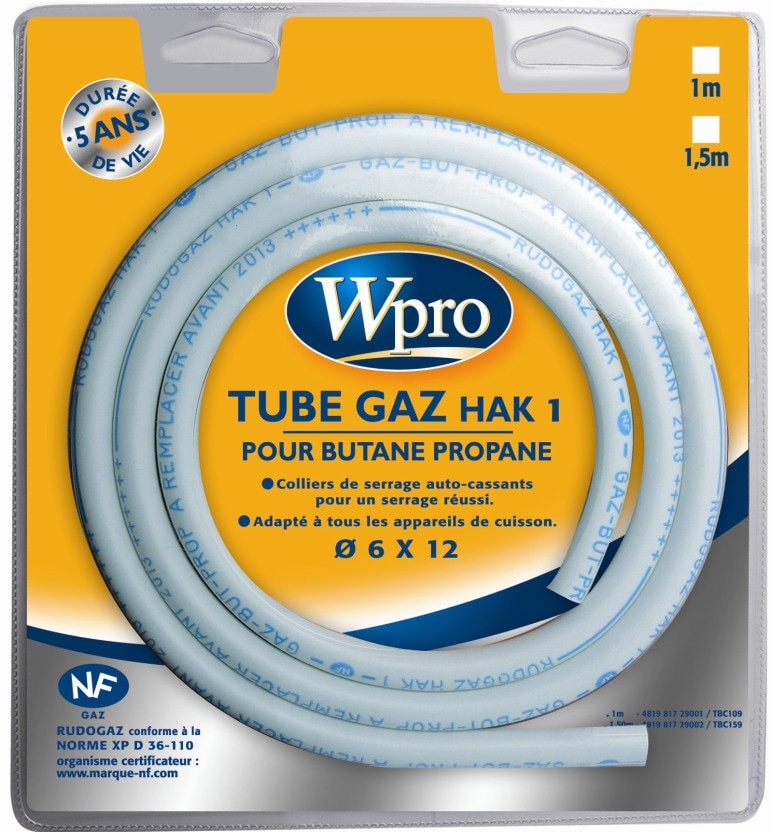 Tuyau gaz WPRO 1.5m TBC159
