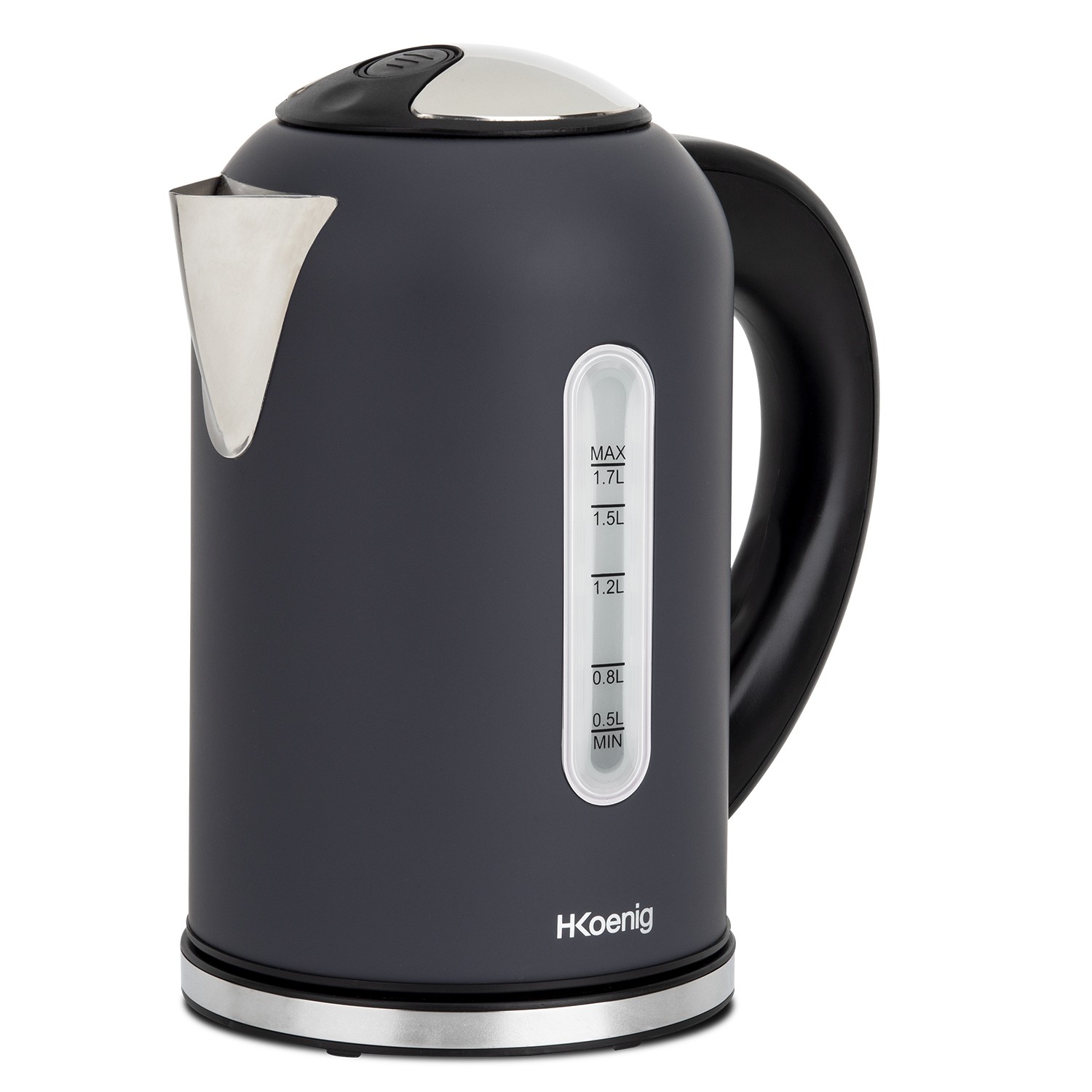 Bouilloire H.KOENIG Température réglable, 1,7L, 2200w, Noir - BOE52