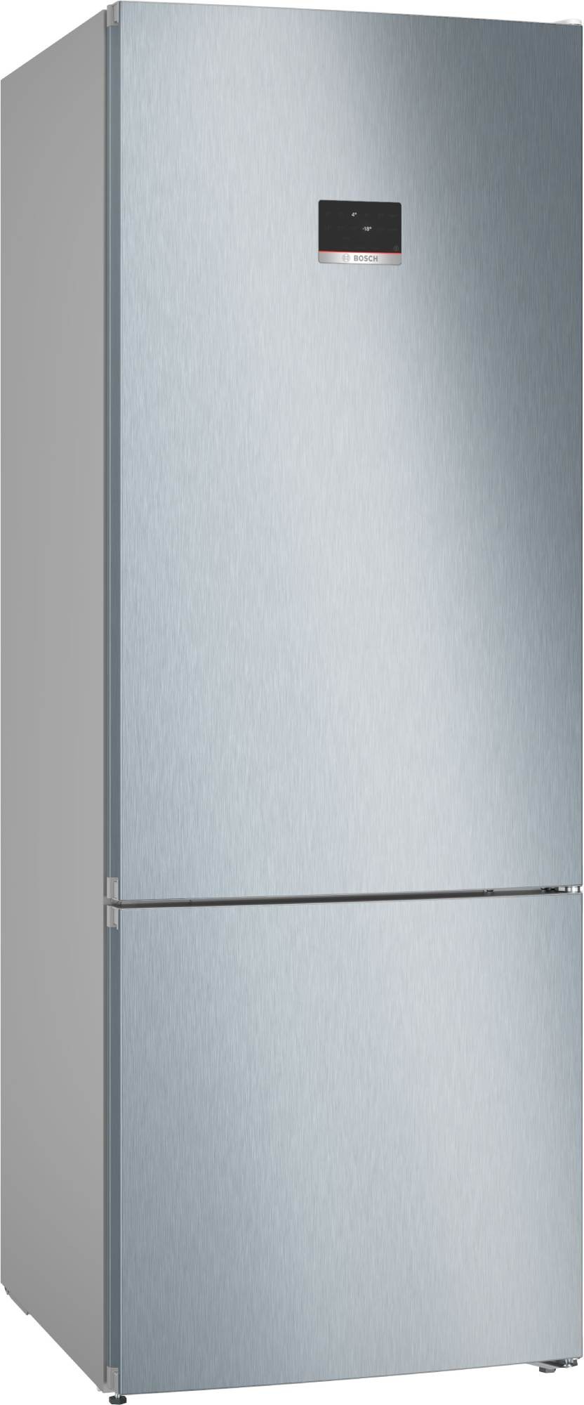 BOSCH Réfrigérateur congélateur bas Série 4 No Frost 400L Inox  KGN56XLEB