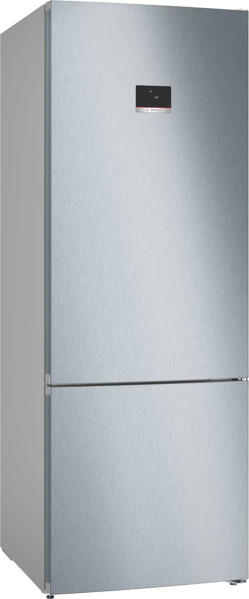 BOSCH Réfrigérateur congélateur bas Série 4 No Frost 400L Inox - KGN56XLEB