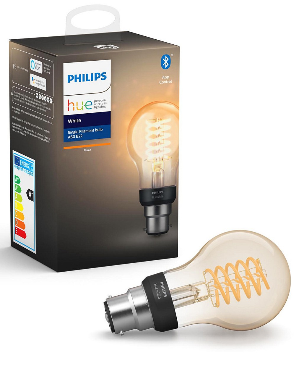 PHILIPS HUE Lumière connectée White Filament B22 Forme Standard HUE-W-FIL-1B22 PHILIPS HUE Lumière connectée White Filament B22 Forme Standard HUE-W-FIL-1B22