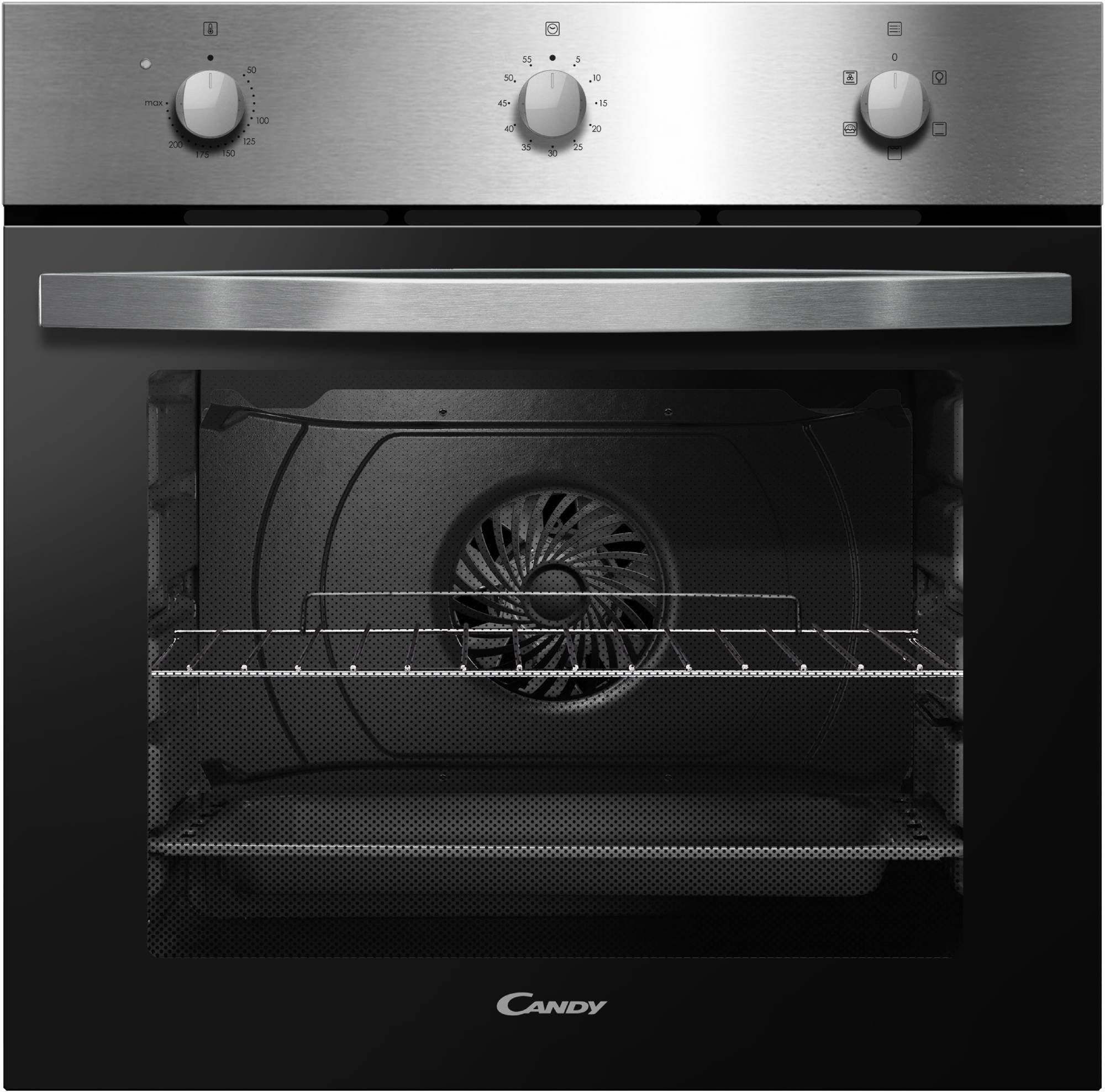 Four encastrable émail lisse CANDY 65L Inox FIDCX502