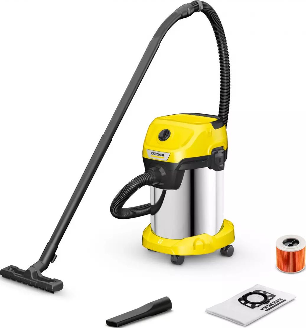 Aspirateur eau et poussière KARCHER WD 1000W Jaune - WD3S