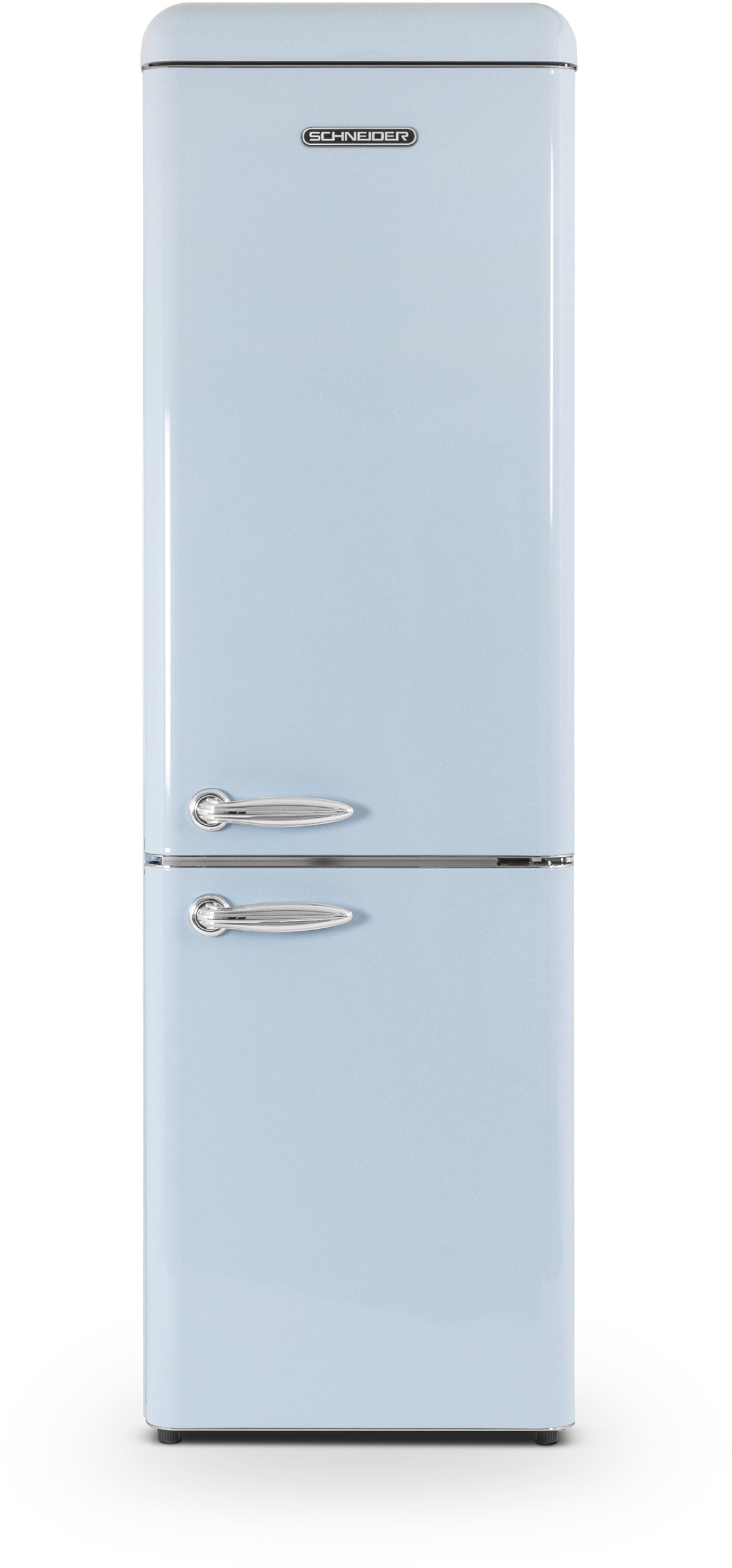 SCHNEIDER Réfrigérateur congélateur bas Vintage Froid statique 251L Bleu SCCB250VBL SCHNEIDER Réfrigérateur congélateur bas Vintage Froid statique 251L Bleu SCCB250VBL