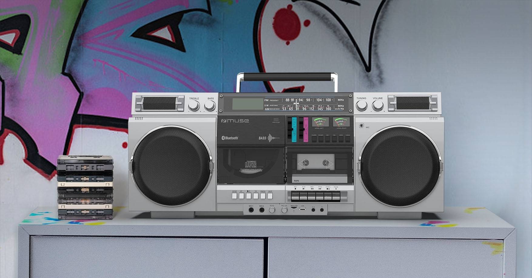 Micro chaîne hifi sans fil MUSE  - M-380GBS