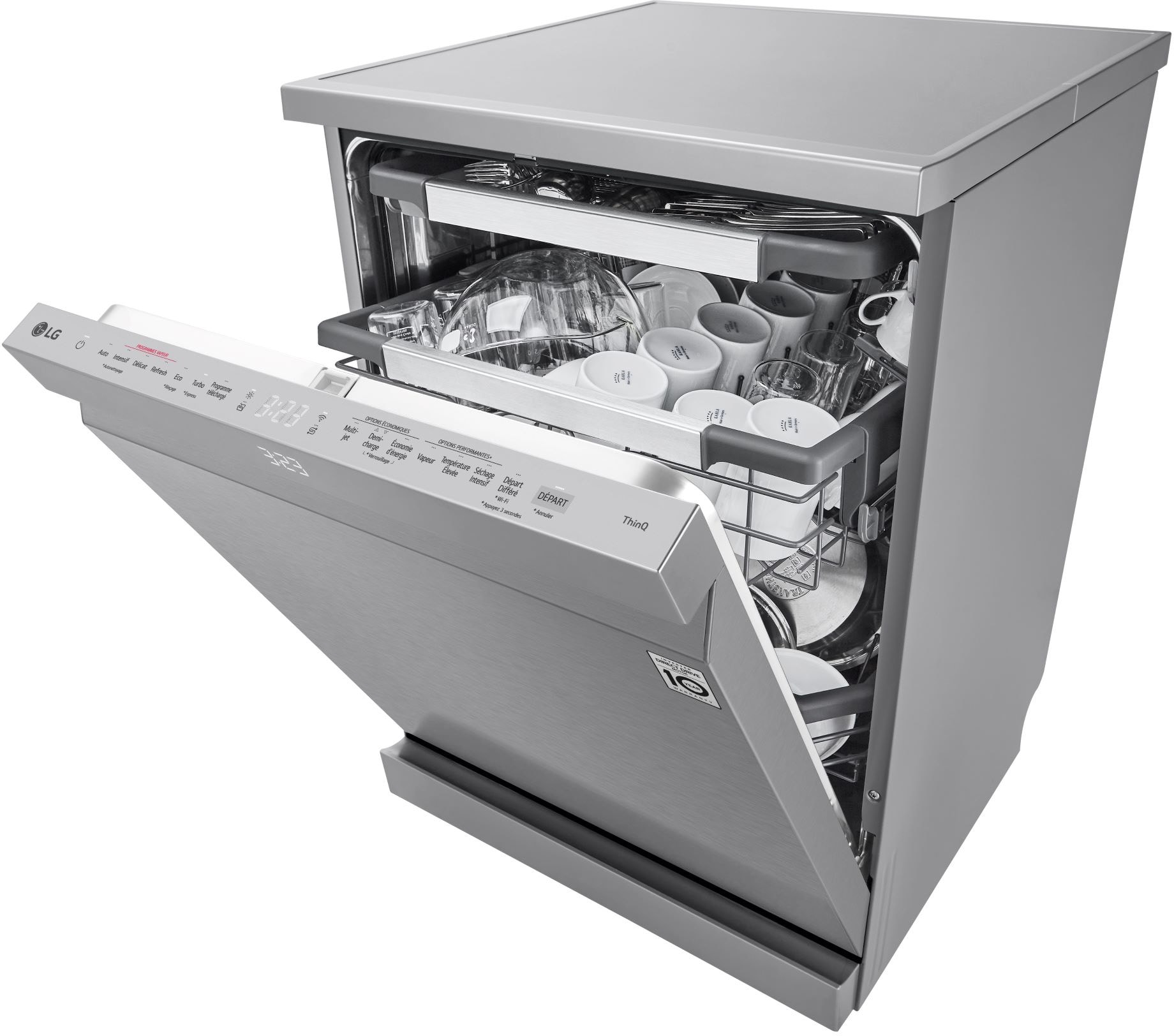 Lave vaisselle 60 cm LG Inverter Direct Drive 14 couverts Gris - DF587HVS Lave vaisselle 60 cm LG Inverter Direct Drive 14 couverts Gris - DF587HVS