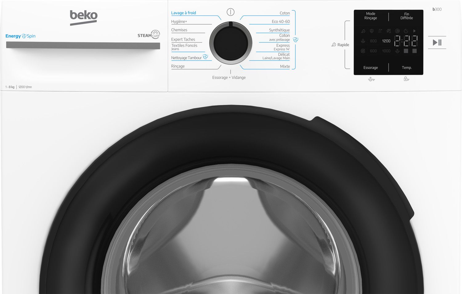 Lave linge Frontal BEKO  - BM3WFT38211B