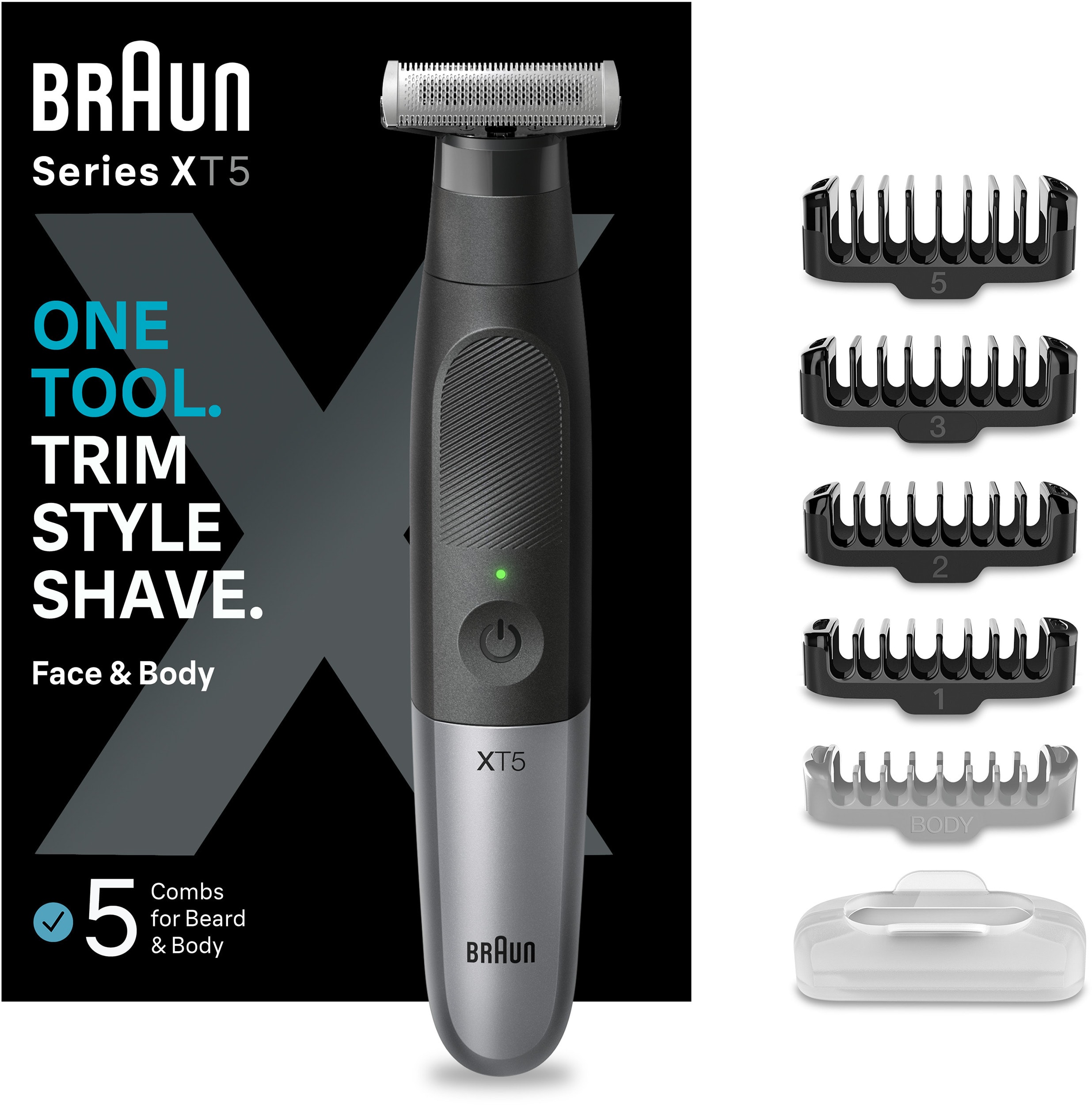 Tondeuse à barbe BRAUN 45min 4 sabots 1 sabot corps SERIEXT5100