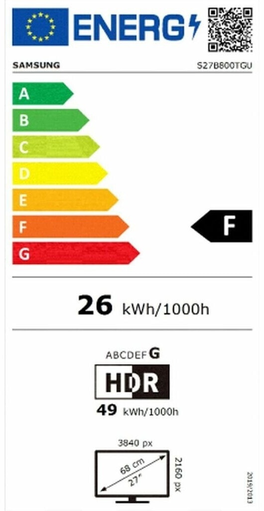 Ecran 27 pouces 4K Ultra HD SAMSUNG  - LS27B800TGUXEN
