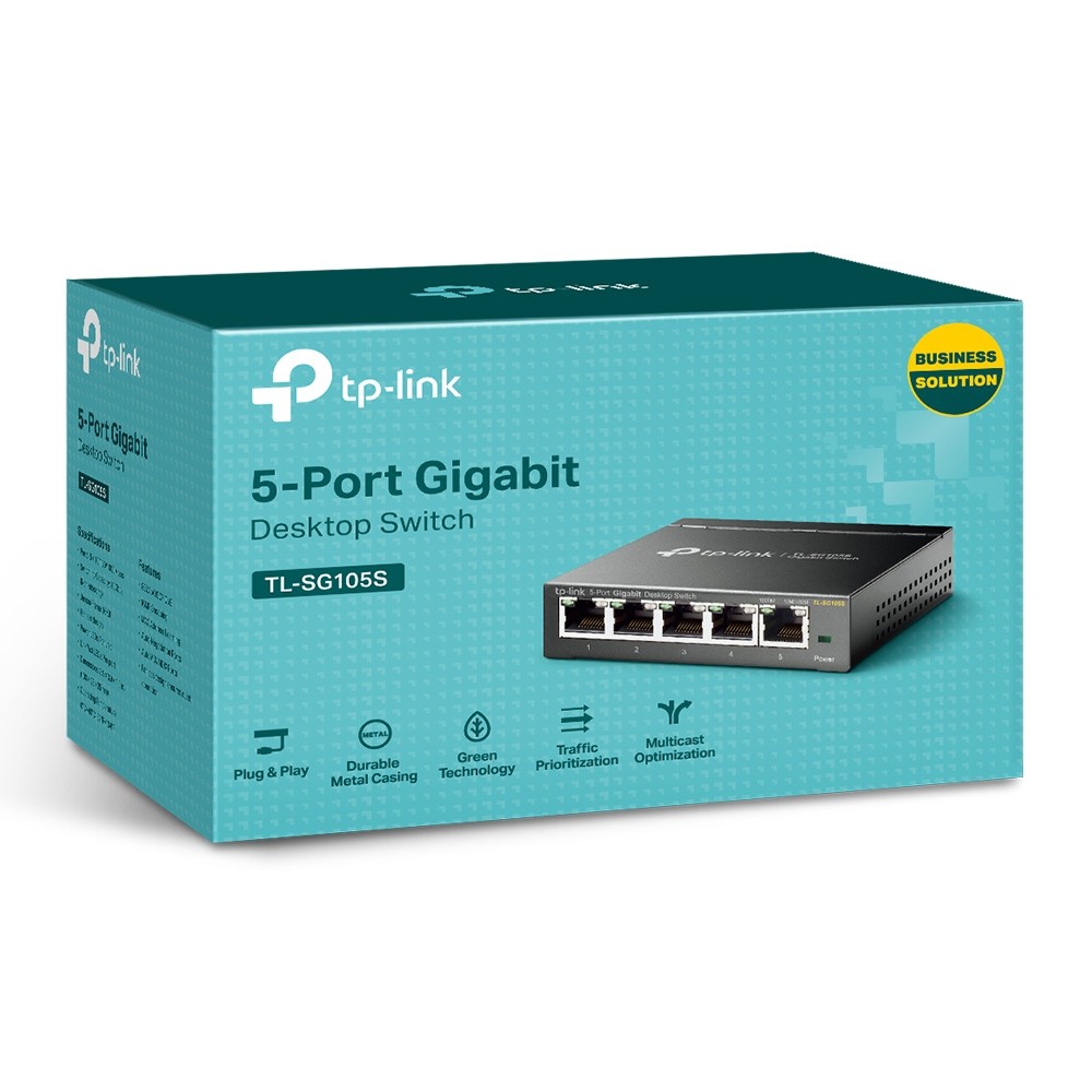 Switch ethernet TP-LINK 5 ports Gigabit Acier - TL-SG105S