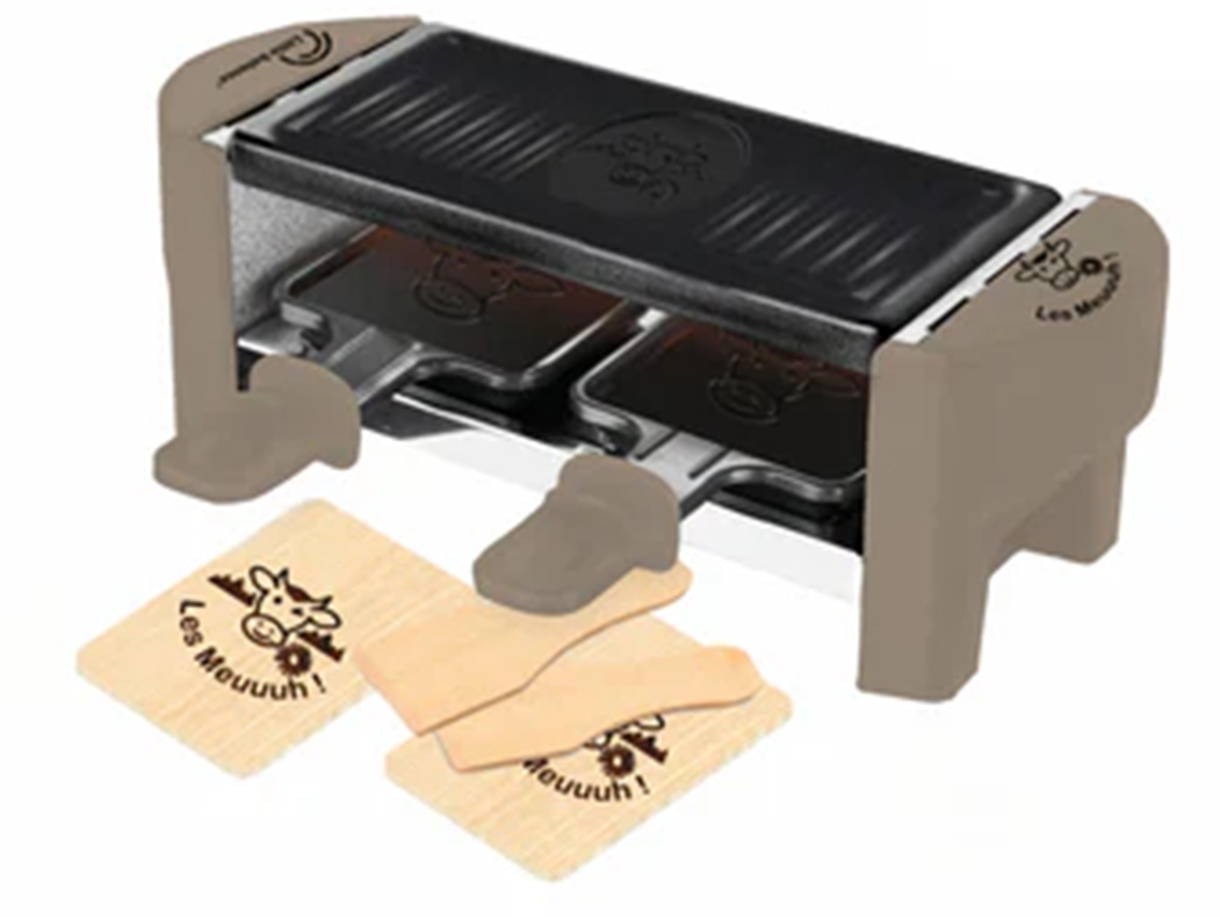 Raclette Multifonction LITTLE BALANCE 2 personnes 320W Beige 8693