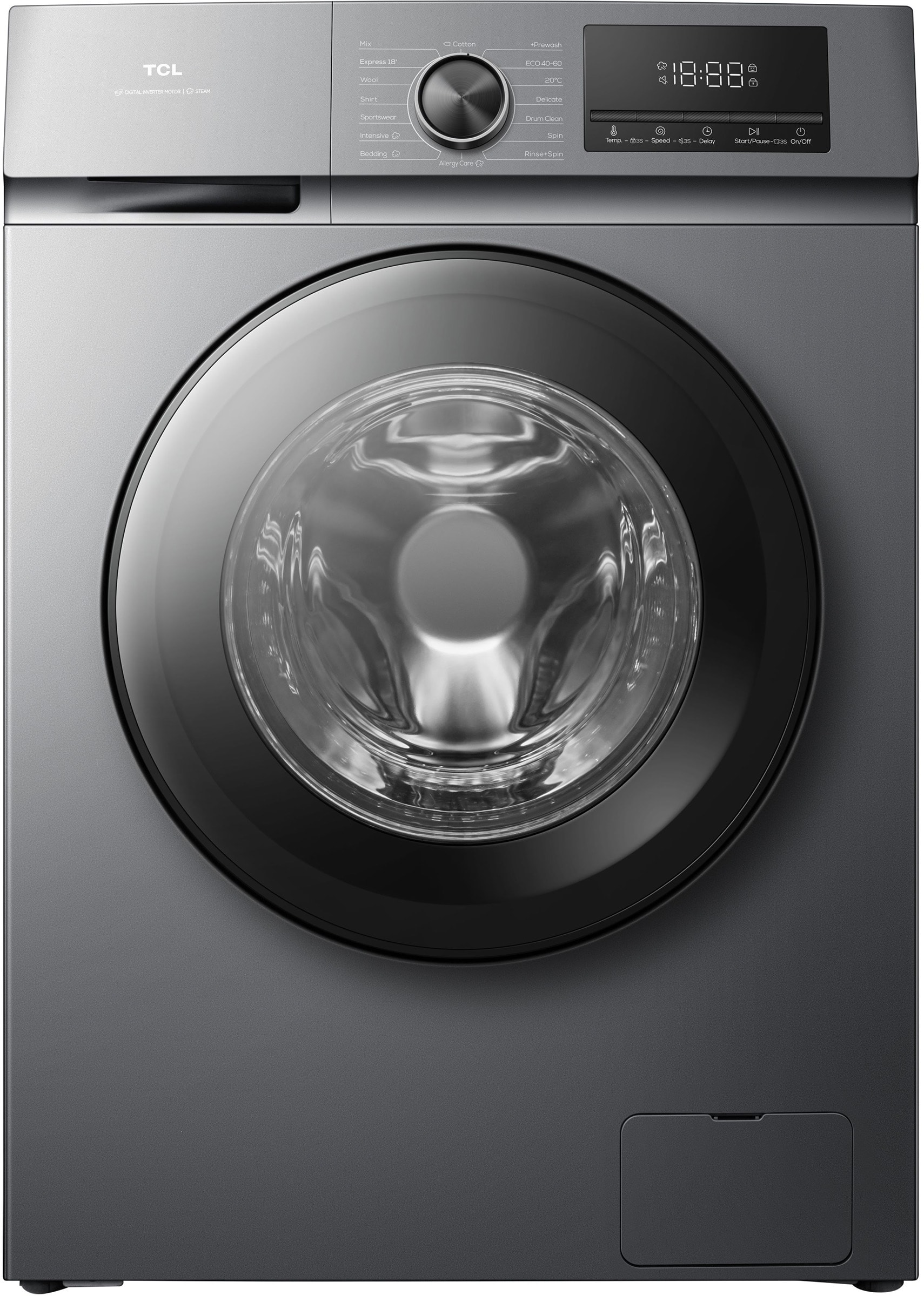 Lave linge Frontal TCL 1400 tr/min, 9Kg, Anthracite FF0924SA0FR