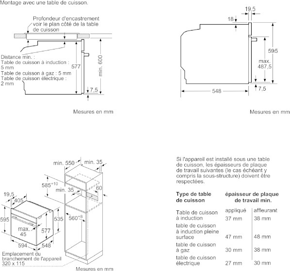 BOSCH Four encastrable pyrolyse Série 8 AutoPilot 10 airPulsé 4D 71L Inox - HBG675BS2