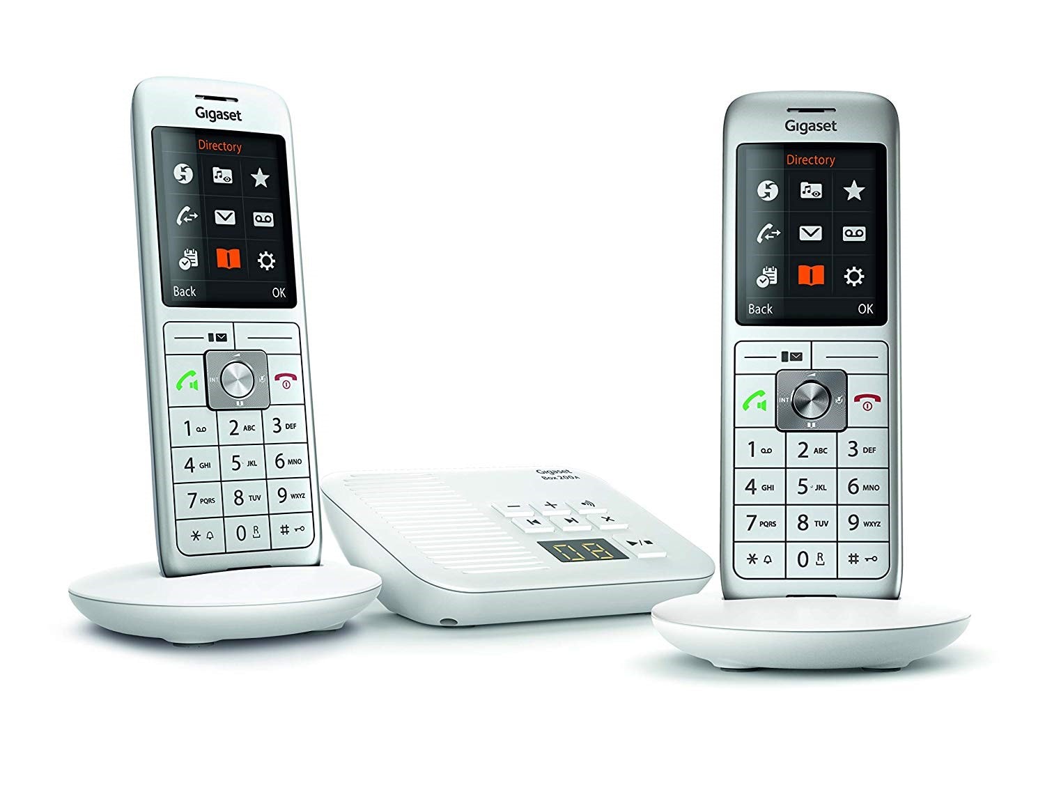 Téléphone sans fil GIGASET DUO 55min Blanc GIGACL660ADUOBLANC