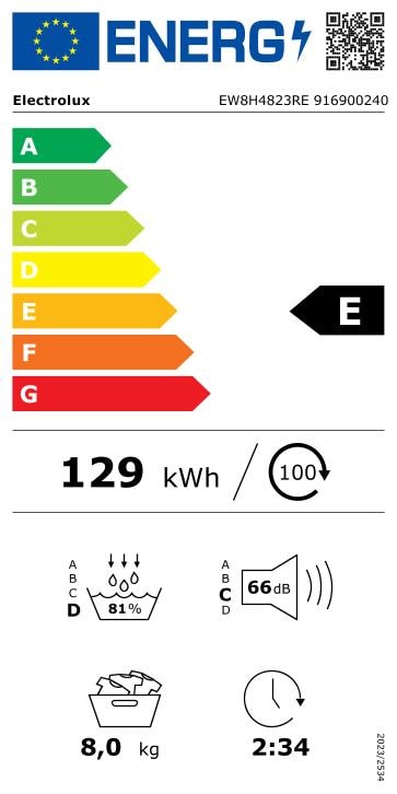 Sèche-linge pompe à chaleur ELECTROLUX - EW8H4823RE Sèche-linge pompe à chaleur ELECTROLUX - EW8H4823RE