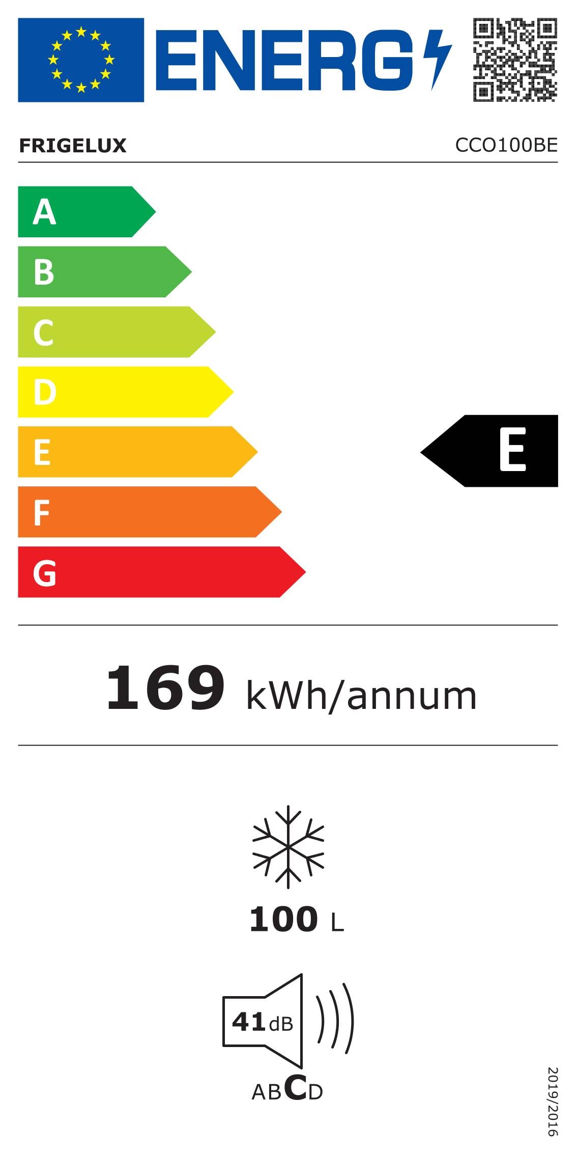 Congélateur coffre FRIGELUX , Froid Statique, 100L, Blanc - CCO100BE