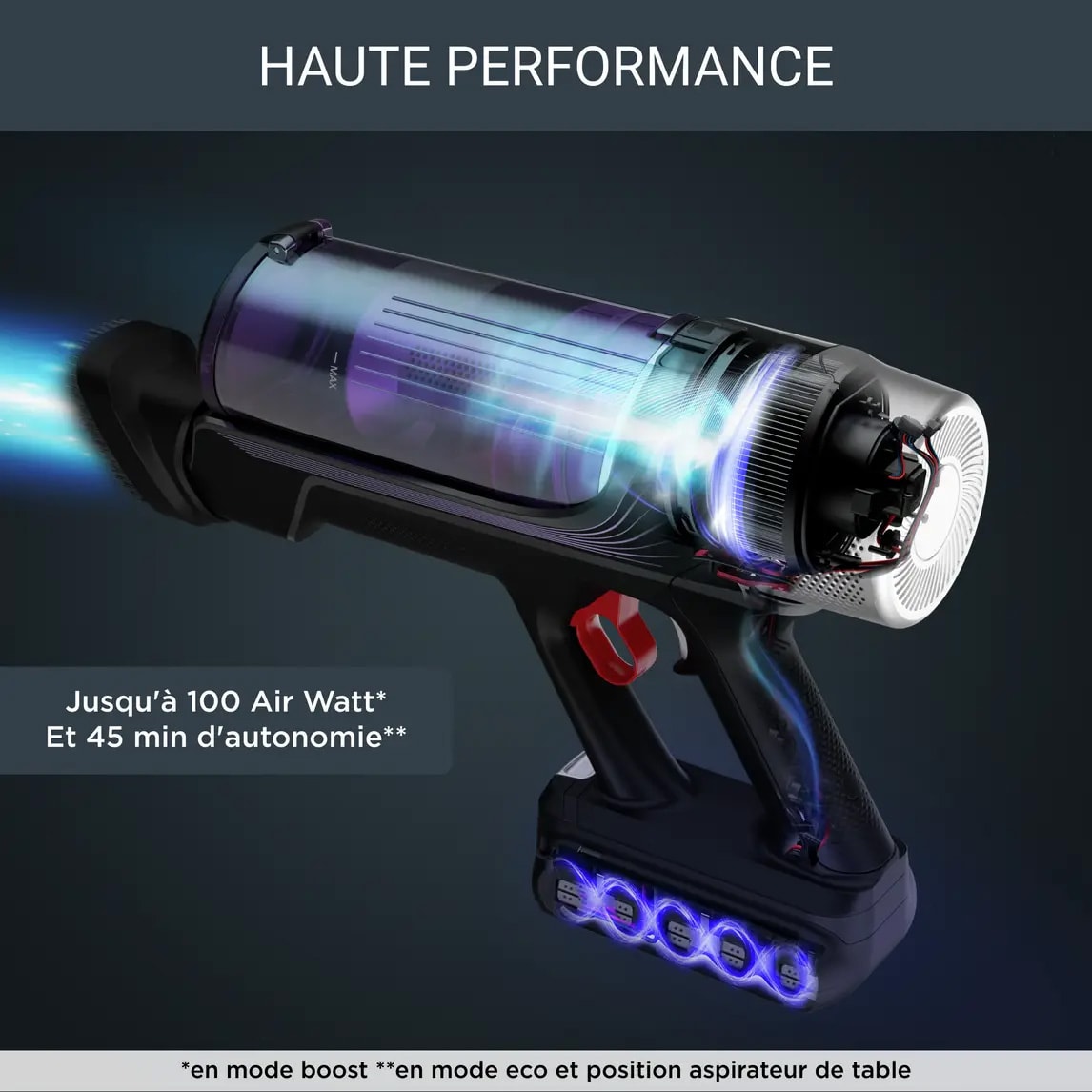 Aspirateur balai flex ROWENTA X-Force 45min Noir - RH2037