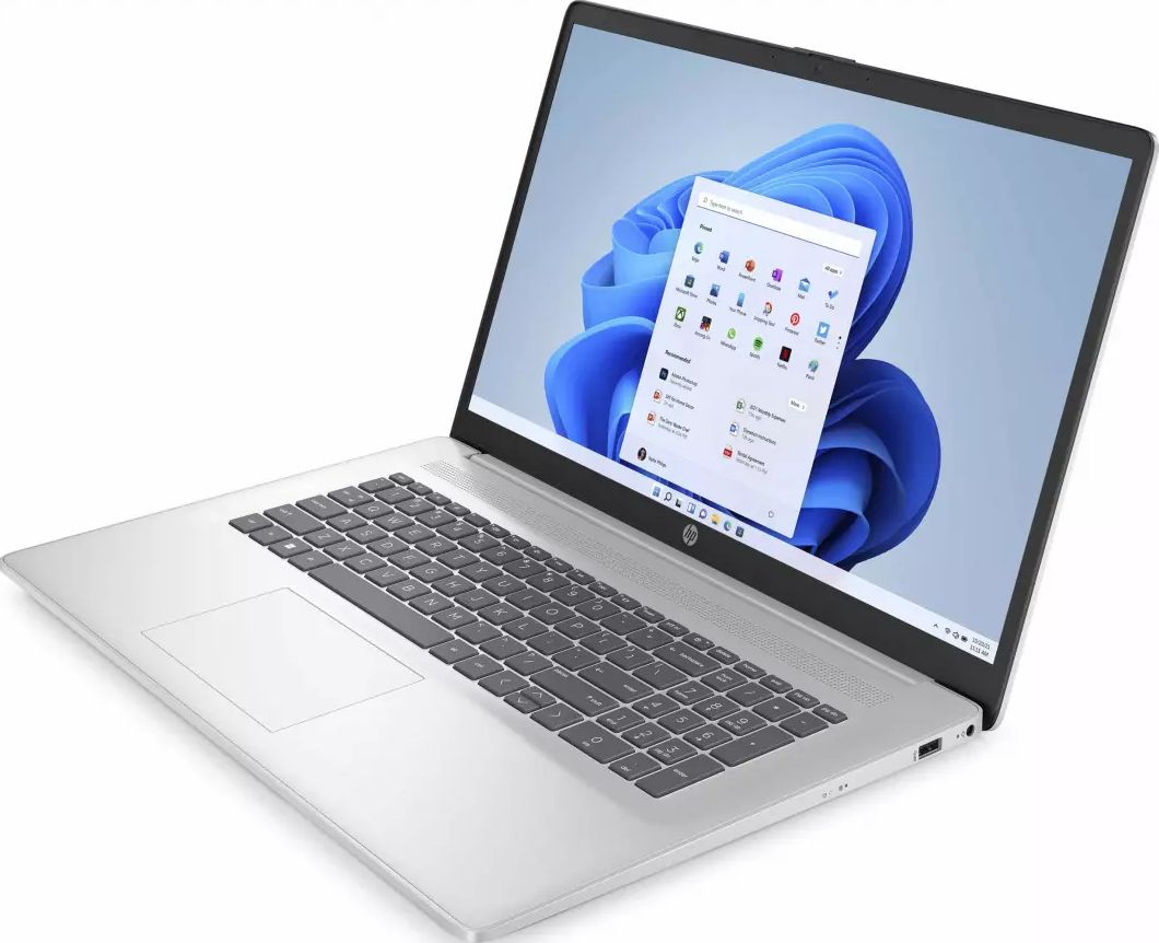 PC portable 17 pouces HP Ryzen 5 7520U 17.3" 16Go 512Go Argent - 17-CP2010NF