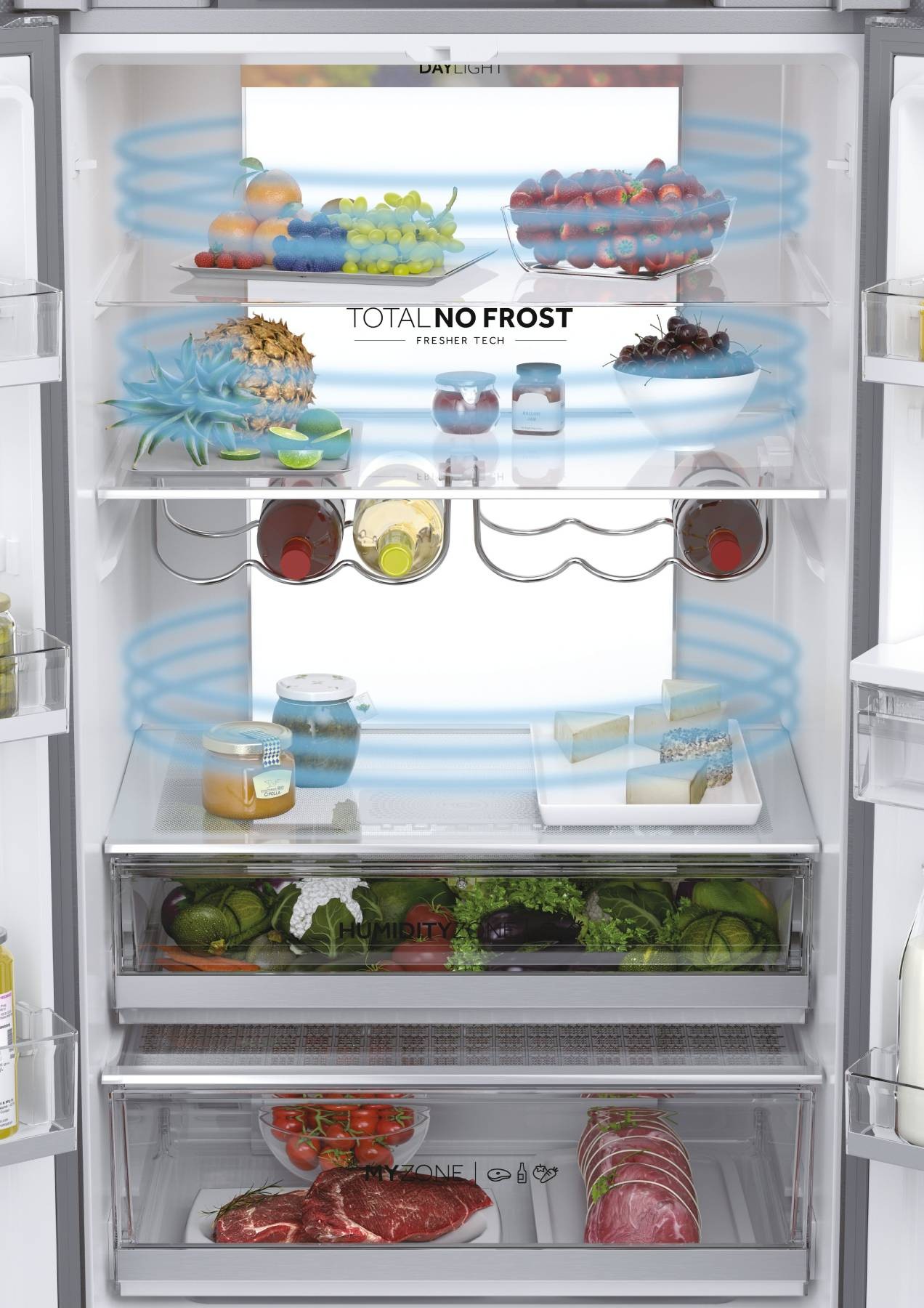 HAIER Réfrigérateur 4 portes HFW7720EWMP