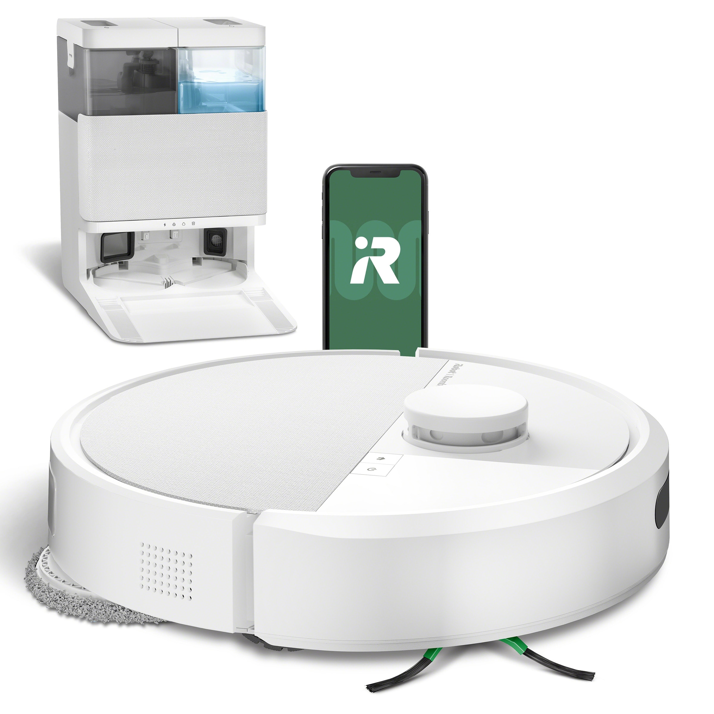 Aspirateur robot laveur IROBOT Station de vidage automatique Blanc ROOMBAPLUS405BLANC