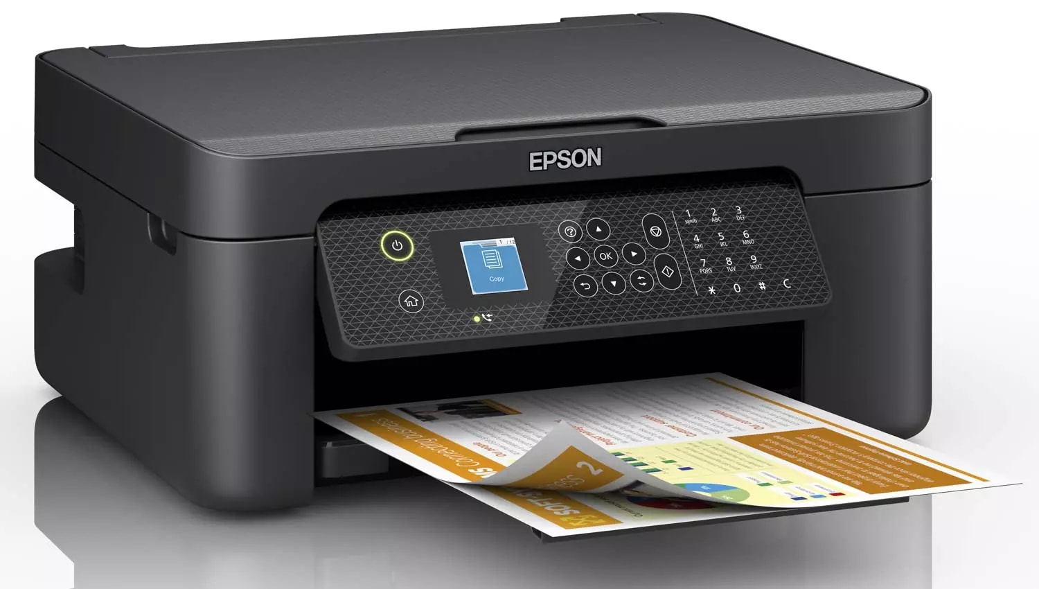 Imprimante multifonction jet d'encre EPSON Recto-Verso Wi-Fi Fax Noir - WF-2910DWF