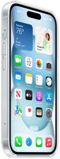 APPLE Coque iPhone 15 silicone Magsafe Transparente - MT203ZM/A
