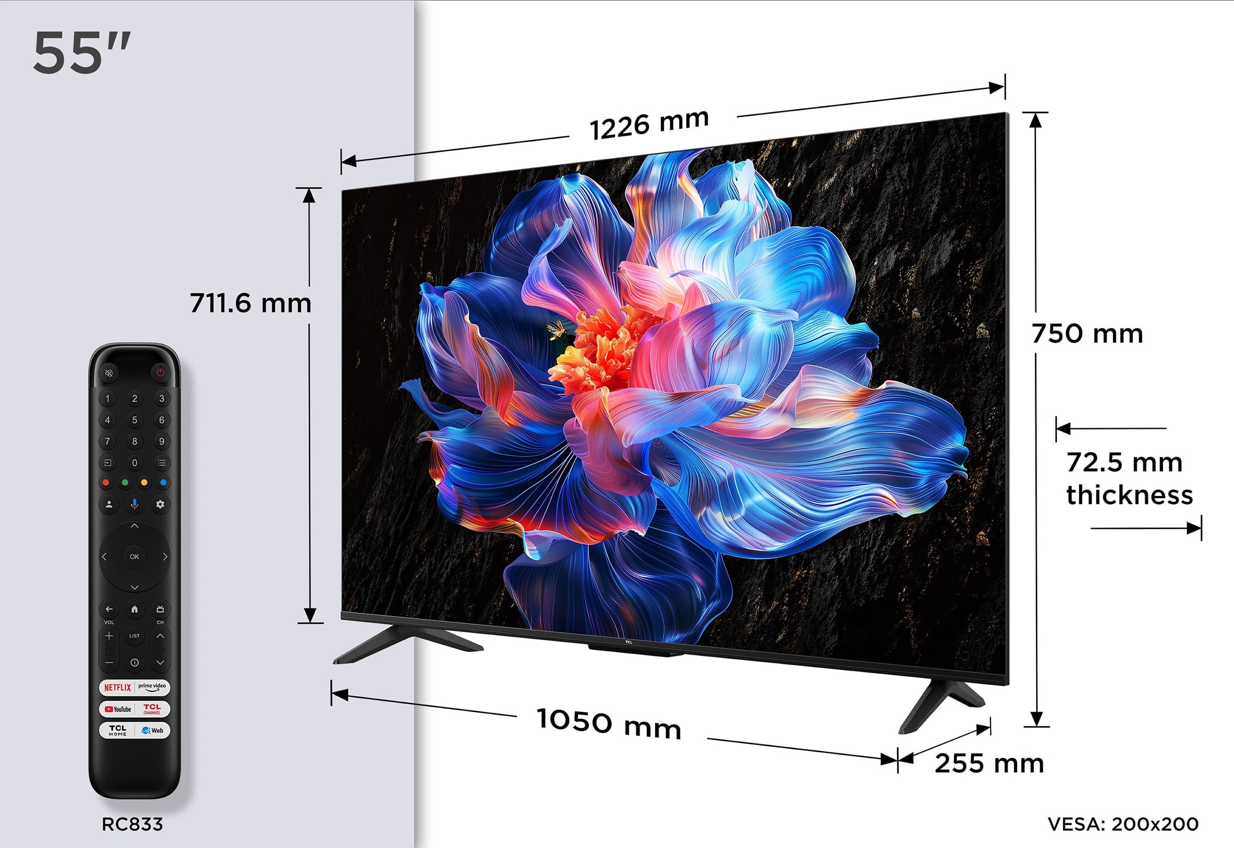 TV LED 4K 139 cm TCL - 55P6K TV LED 4K 139 cm TCL - 55P6K