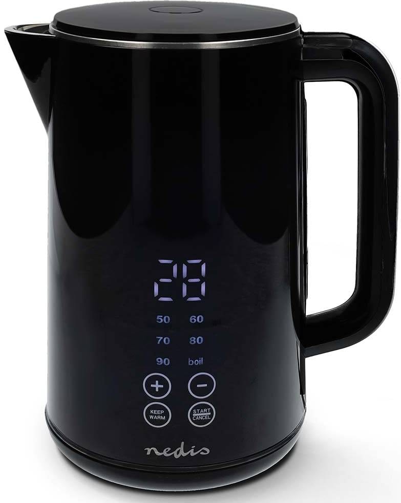 Bouilloire NEDIS Température réglable, 1,7L, 2200w, Noir KAWK362EBK