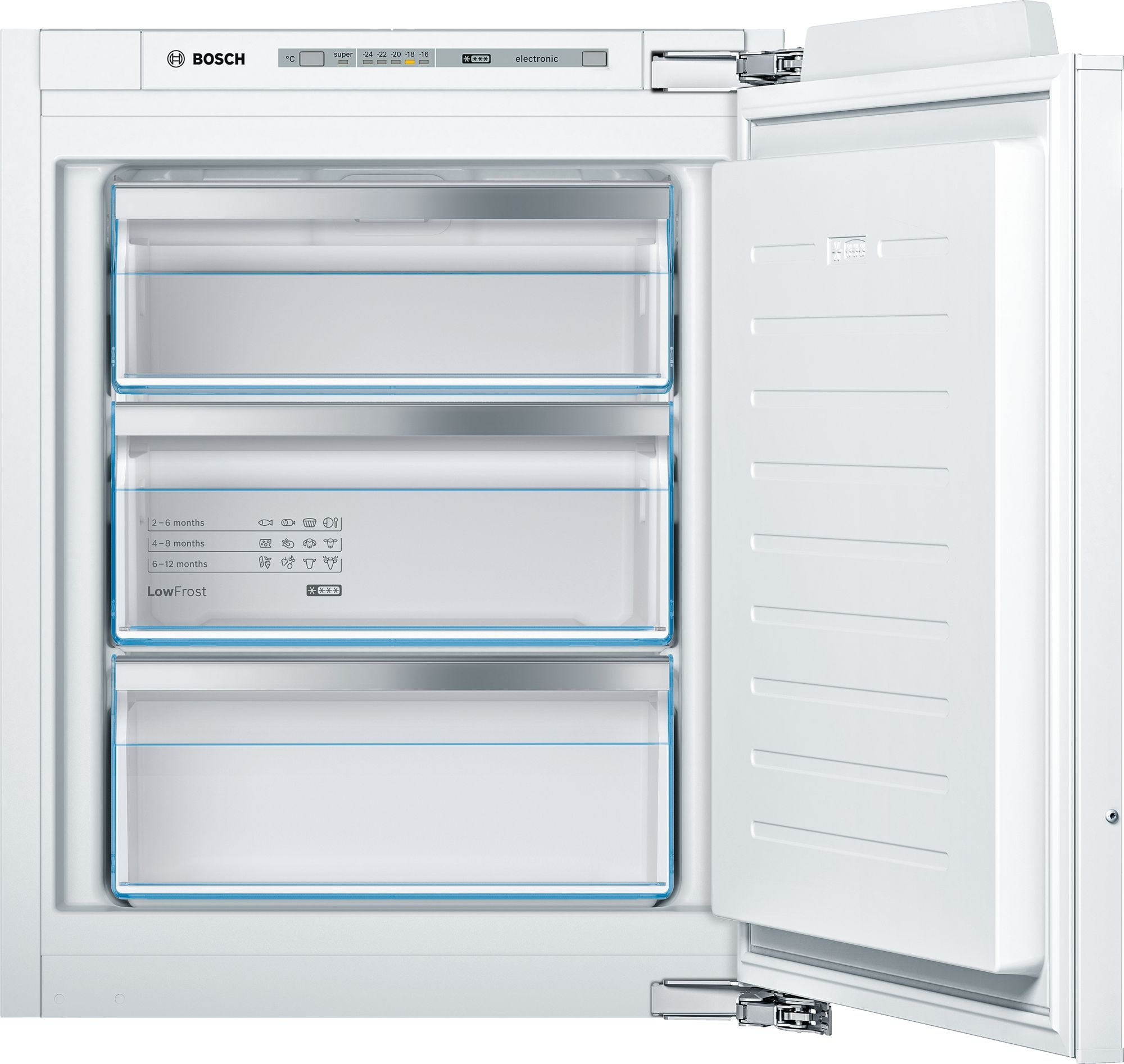 Congélateur encastrable armoire BOSCH 72L Low Frost Blanc GIV11AFE0