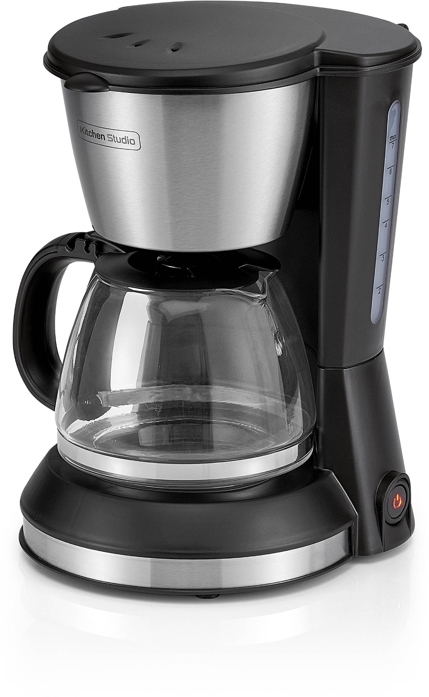 Cafetière KITCHEN CHEF 6 tasses 550W Maintien au chaud Noir Inox KSMD230
