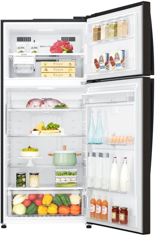 LG Réfrigérateur congélateur haut No Frost 509L Noir - GTF7850BL