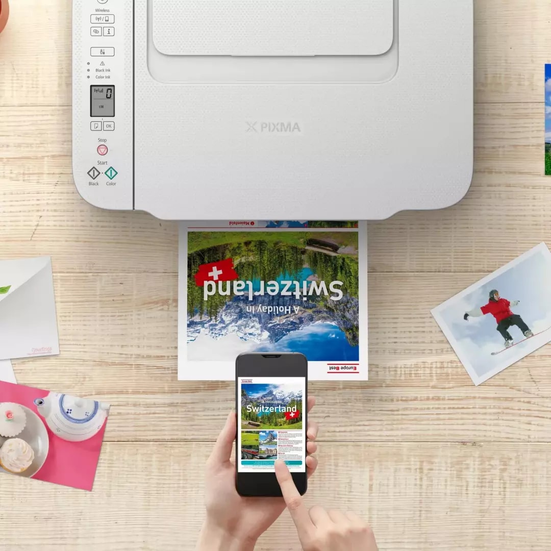 Imprimante multifonction jet d'encre CANON Wi-Fi Cloud Fax Blanc - TS3751I
