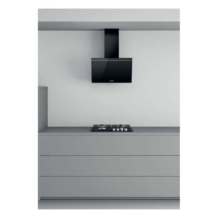 Hotte decorative murale WHIRLPOOL , 5 vitesses, 71dB, 60cm, Noir - AKR62FLTK Hotte decorative murale WHIRLPOOL , 5 vitesses, 71dB, 60cm, Noir - AKR62FLTK