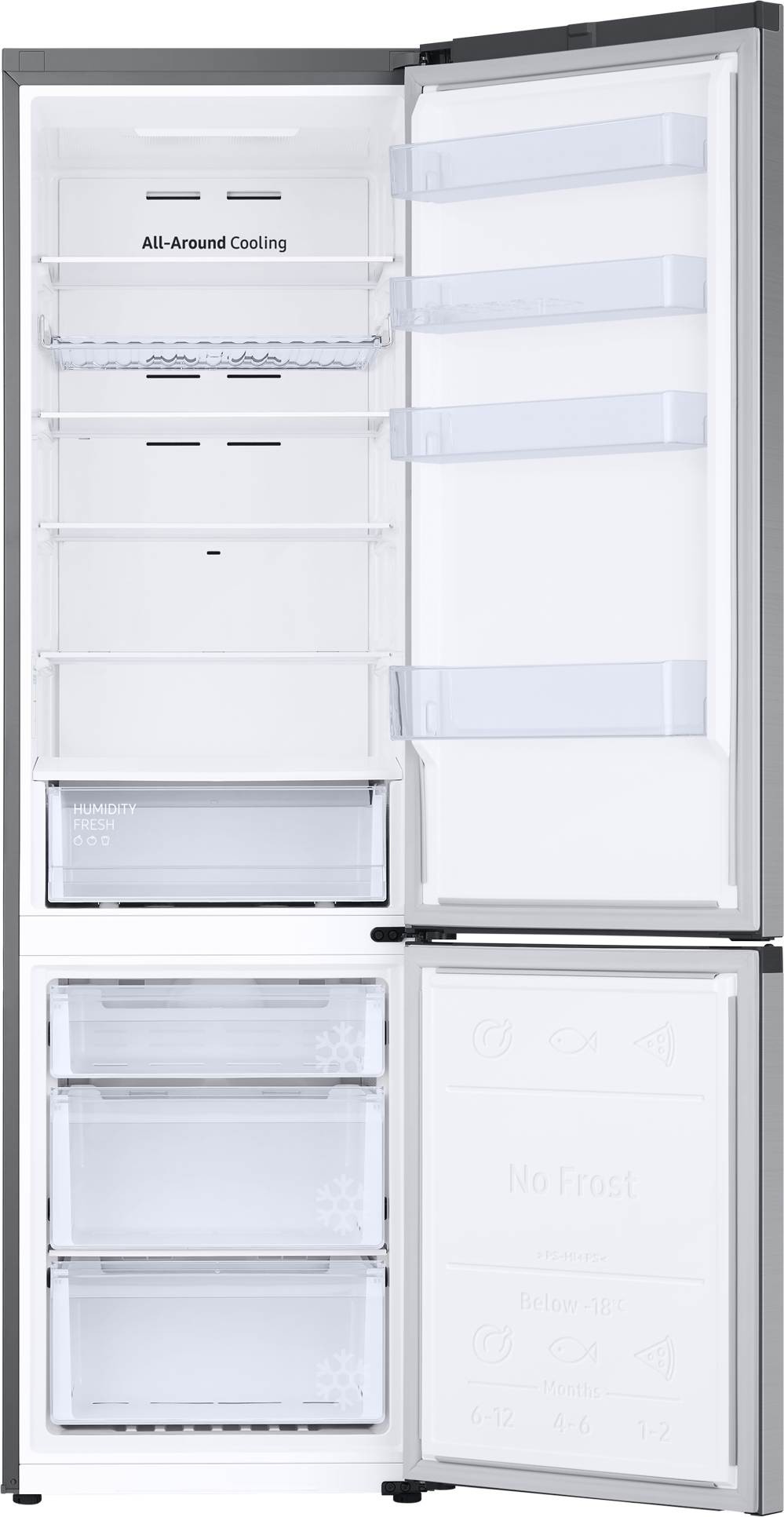 Réfrigérateur congélateur bas SAMSUNG No Frost Multi-Flow 390L Gris - RB38C602CSA Réfrigérateur congélateur bas SAMSUNG No Frost Multi-Flow 390L Gris - RB38C602CSA
