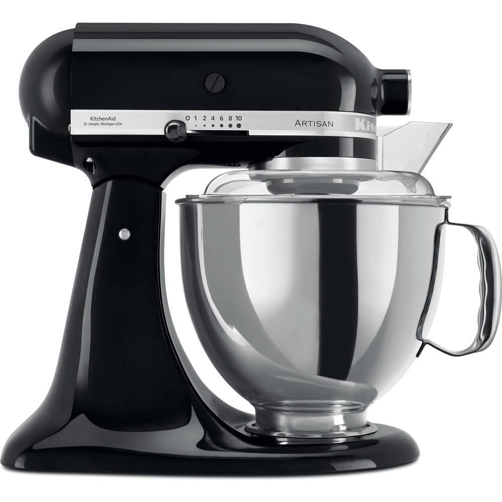Robot pâtissier KITCHENAID 4.8L 300W Noir - 5KSM175PSEOB