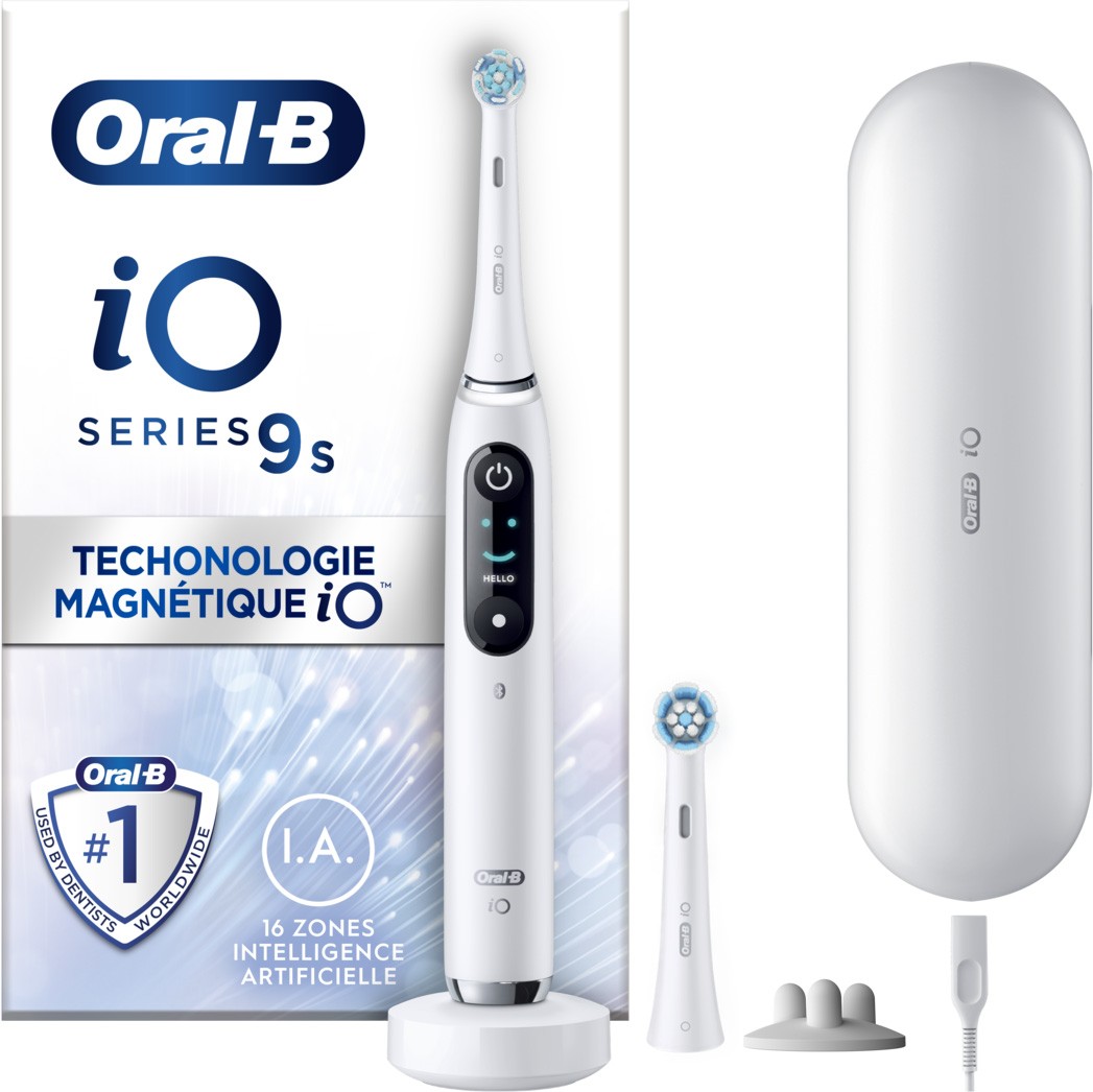 ORAL B Brosse à dent électrique iOS Series 9 White Alabaster - IO9SERIESWHITE