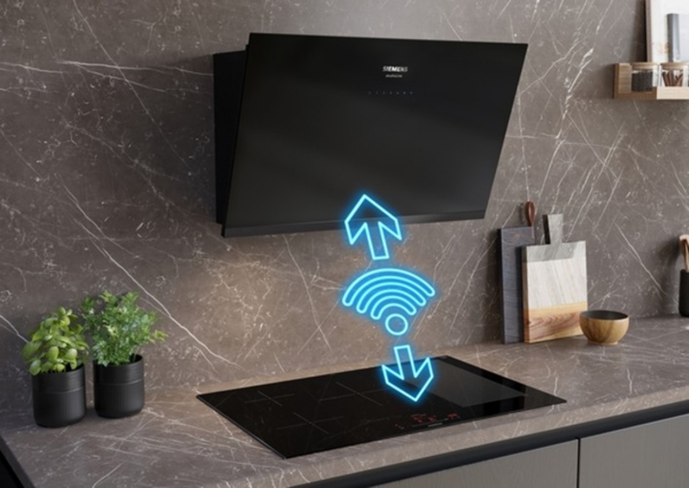 Plaque induction SIEMENS , 4 foyers, 7400W, 60cm, Noir - EX651HXC1E Plaque induction SIEMENS , 4 foyers, 7400W, 60cm, Noir - EX651HXC1E