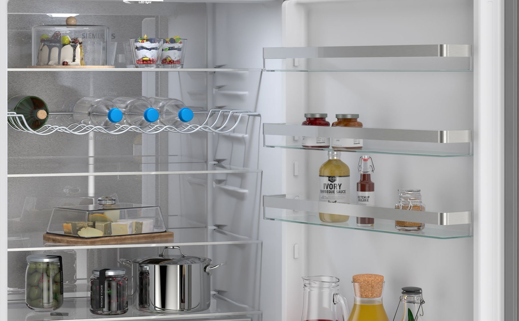 Réfrigérateur congélateur bas SIEMENS 440L No Frost Inox - KG49NVIAG